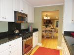 Fully equipped kitchen with stainless appliances